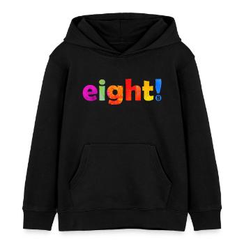 ACHT 8 JAHRE 8. GEBURTSTAG - Kinder Organic Hoodie Mini Cruiser von Stanley/Stella - Schwarz - Vorne - AI Model Kid Male (0cm)