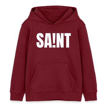 SAINT - Kinder Organic Hoodie Mini Cruiser von Stanley/Stella - Burgunderrot - Vorne - AI Model Kid Female (0cm)