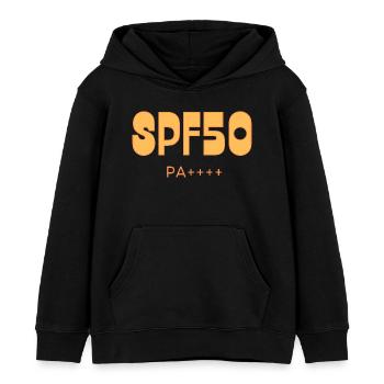 FPS50 - Sweat à capuche enfant bio Stanley/Stella - noir - Devant - AI Model Kid Male (0cm)