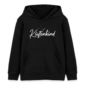 Küstenkind - Kinder Organic Hoodie Mini Cruiser von Stanley/Stella - Schwarz - Vorne - AI Model Kid Male (0cm)