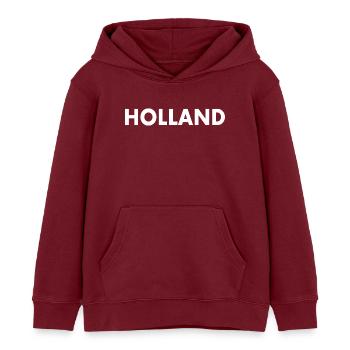 Holland - Sweat à capuche enfant bio Stanley/Stella - bordeaux - Devant - AI Model Kid Female (0cm)