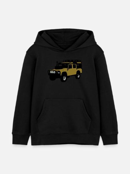 Offroader - Kinder Organic Hoodie Mini Cruiser von Stanley/Stella - Schwarz