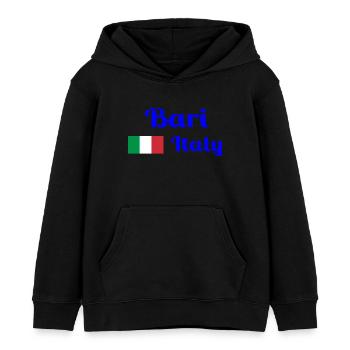 Bari Italia - Stylish prints - Kids Organic Hoodie by Stanley/Stella - black - Front - AI Model Kid Male (0cm)