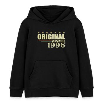 1996 Anniversaire 1996 - Sweat à capuche enfant bio Stanley/Stella - noir - Devant - AI Model Kid Male (0cm)