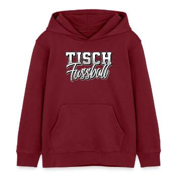 Tischkicker Tischfussball - Kinder Organic Hoodie Mini Cruiser von Stanley/Stella - Burgunderrot - Vorne - AI Model Kid Female (0cm)