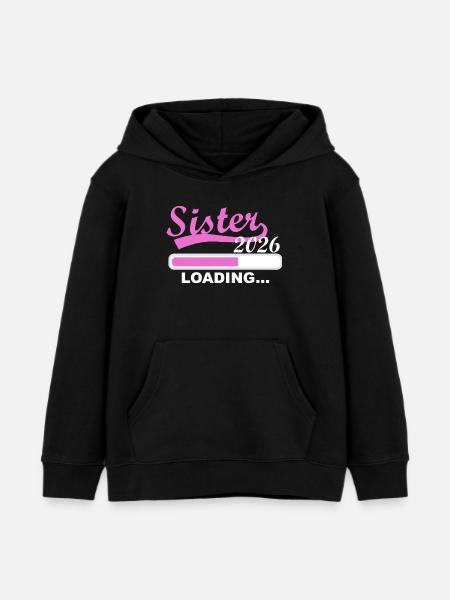 Loading Sister 2026 - Kids Organic Hoodie by Stanley/Stella - black
