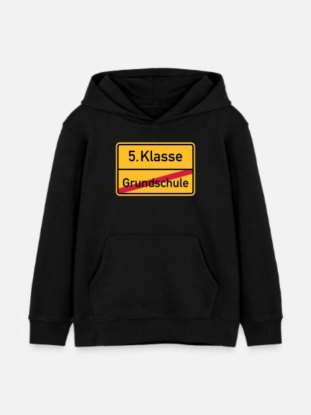 5. Klasse - Kinder Organic Hoodie Mini Cruiser von Stanley/Stella - Schwarz