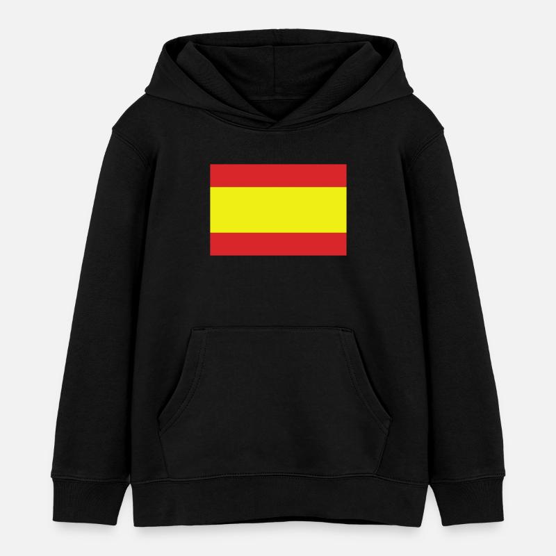 Espagne - Sweat à capuche enfant bio Stanley/Stella - noir