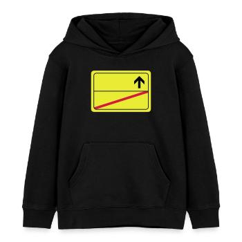leeres Ortsschild - Kinder Organic Hoodie Mini Cruiser von Stanley/Stella - Schwarz - Vorne - AI Model Kid Male (0cm)