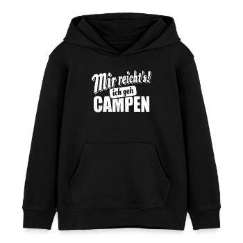 Mir reicht's ich geh campen - Spruch - Kinder Organic Hoodie Mini Cruiser von Stanley/Stella - Schwarz - Vorne - AI Model Kid Male (0cm)