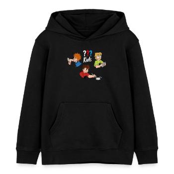 Die Drei ??? Kids Detektive - Kinder Organic Hoodie Mini Cruiser von Stanley/Stella - Schwarz - Vorne - AI Model Kid Male (0cm)