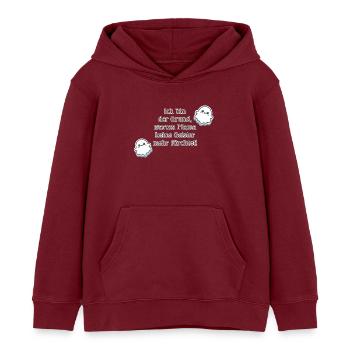 Drôle Bébé Disant Fantômes Halloween Maman Bébé - Sweat à capuche enfant bio Stanley/Stella - bordeaux - Devant - AI Model Kid Female (0cm)