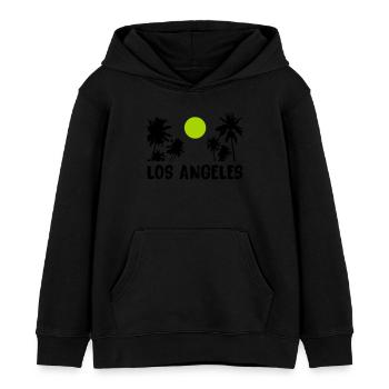 los angeles - Kinder Organic Hoodie Mini Cruiser von Stanley/Stella - Schwarz - Vorne - AI Model Kid Male (0cm)