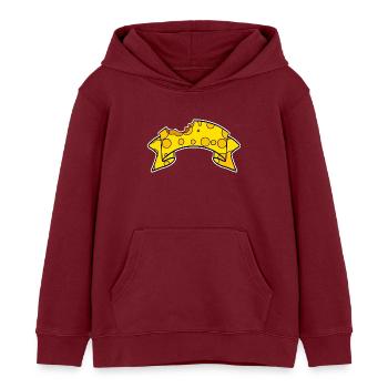 Fromage Bannière - Sweat à capuche enfant bio Stanley/Stella - bordeaux - Devant - AI Model Kid Female (0cm)
