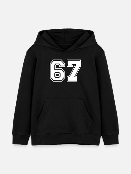 67 - Kinder Organic Hoodie Mini Cruiser von Stanley/Stella - Schwarz