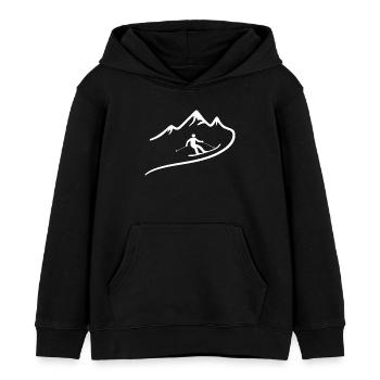 skifahren herren - Kinder Organic Hoodie Mini Cruiser von Stanley/Stella - Schwarz - Vorne - AI Model Kid Male (0cm)