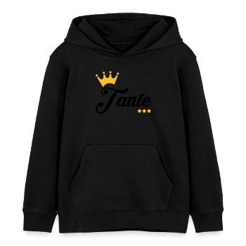 Onkel / Tante / Vetter / Cousin / Kusine - Kinder Organic Hoodie Mini Cruiser von Stanley/Stella - Schwarz - Vorne - AI Model Kid Male (0cm)