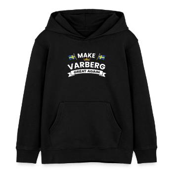 Varberg Pride Banner-Emblem - Kinder Organic Hoodie Mini Cruiser von Stanley/Stella - Schwarz - Vorne - AI Model Kid Male (0cm)