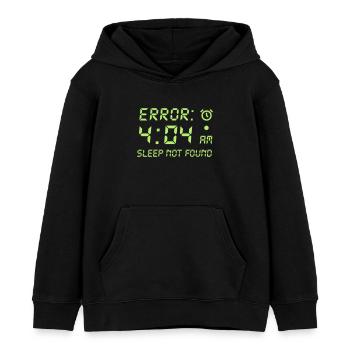 Fehler 404, Schlaf nicht gefunden lustige Programmierer Spieler - Kinder Organic Hoodie Mini Cruiser von Stanley/Stella - Schwarz - Vorne - AI Model Kid Male (0cm)