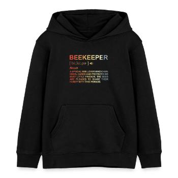 Imker Definition - Kinder Organic Hoodie Mini Cruiser von Stanley/Stella - Schwarz - Vorne - AI Model Kid Male (0cm)