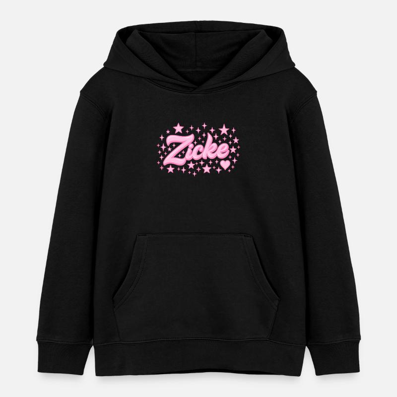 spitzname Spruch / typisch y2k design - Kinder Organic Hoodie Mini Cruiser von Stanley/Stella - Schwarz