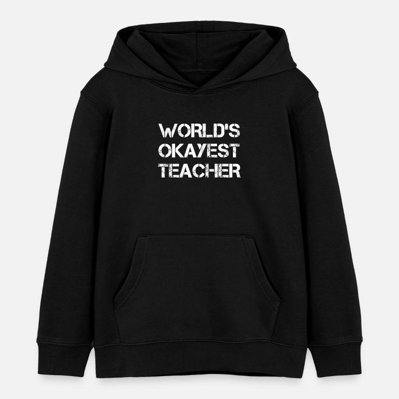 Renforcer la conception de citations d’enseignants - Sweat à capuche enfant bio Stanley/Stella - noir