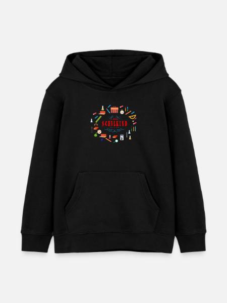 schulkind_02201601 - Kinder Organic Hoodie Mini Cruiser von Stanley/Stella - Schwarz
