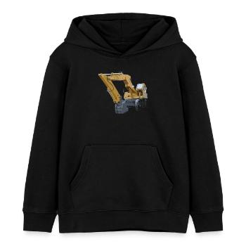 Alter Bagger - Kinder Organic Hoodie Mini Cruiser von Stanley/Stella - Schwarz - Vorne - AI Model Kid Male (0cm)