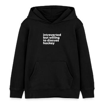 Hockey - Kinder Organic Hoodie Mini Cruiser von Stanley/Stella - Schwarz - Vorne - AI Model Kid Male (0cm)