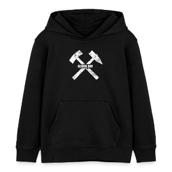 GLÜCK AUF - Kinder Organic Hoodie Mini Cruiser von Stanley/Stella - Schwarz - Vorne - AI Model Kid Male (0cm)