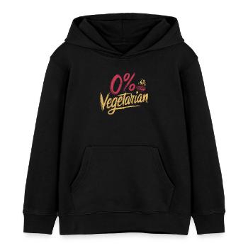 0% Vegetarian 11 - Kinder Organic Hoodie Mini Cruiser von Stanley/Stella - Schwarz - Vorne - AI Model Kid Male (0cm)