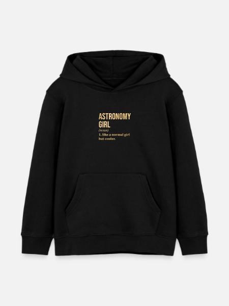 Astronomie Astronomie Astronomie Astronomie - Kinder Organic Hoodie Mini Cruiser von Stanley/Stella - Schwarz