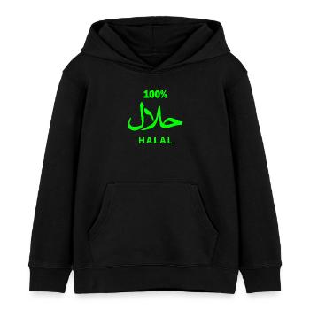 Halal - Kinder Organic Hoodie Mini Cruiser von Stanley/Stella - Schwarz - Vorne - AI Model Kid Male (0cm)