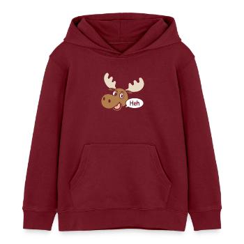 Orignal amusé - Sweat à capuche enfant bio Stanley/Stella - bordeaux - Devant - AI Model Kid Female (0cm)