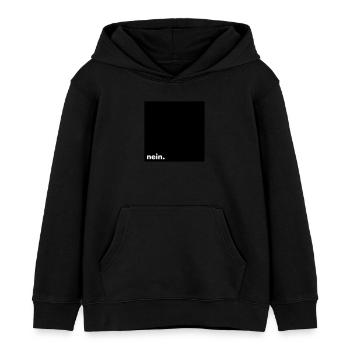 Non. - Sweat à capuche enfant bio Stanley/Stella - noir - Devant - AI Model Kid Male (0cm)