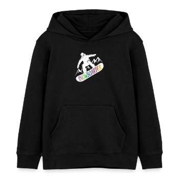 Snowboarder Snowboarden Snowboard Wintersport - Kinder Organic Hoodie Mini Cruiser von Stanley/Stella - Schwarz - Vorne - AI Model Kid Male (0cm)