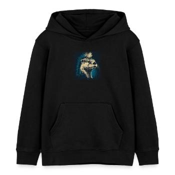 Fischotter Punkrock - Kinder Organic Hoodie Mini Cruiser von Stanley/Stella - Schwarz - Vorne - AI Model Kid Male (0cm)