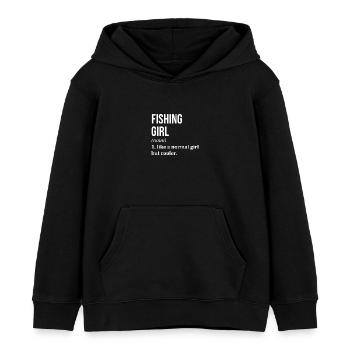 Angeln Angeln Angeln Angeln - Kinder Organic Hoodie Mini Cruiser von Stanley/Stella - Schwarz - Vorne - AI Model Kid Male (0cm)