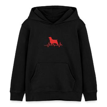 Springer Spaniel - Kinder Organic Hoodie Mini Cruiser von Stanley/Stella - Schwarz - Vorne - AI Model Kid Male (0cm)