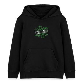 Stolz,Ehre,Respekt, - Kinder Organic Hoodie Mini Cruiser von Stanley/Stella - Schwarz - Vorne - AI Model Kid Male (0cm)