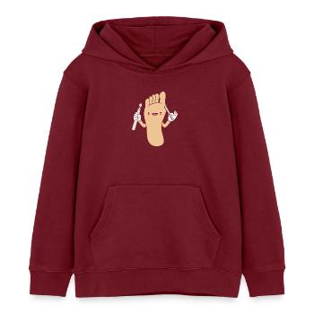 Podiatrist Pedicure Podiatrist - Kids Organic Hoodie by Stanley/Stella - burgundy - Front - AI Model Kid Female (0cm)