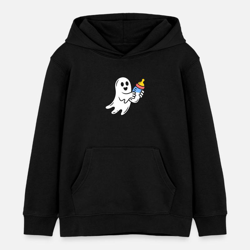 Fantôme câlin avec flacon - Sweat à capuche enfant bio Stanley/Stella - noir
