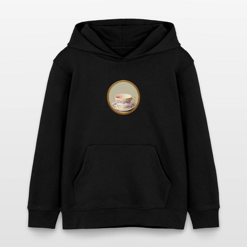 Eine Tasse Tee oder Kaffee? Kinder Organic Hoodie Mini Cruiser von Stanley/Stella