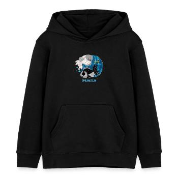 Sternzeichen Fische - Kinder Organic Hoodie Mini Cruiser von Stanley/Stella - Schwarz - Vorne - AI Model Kid Male (0cm)