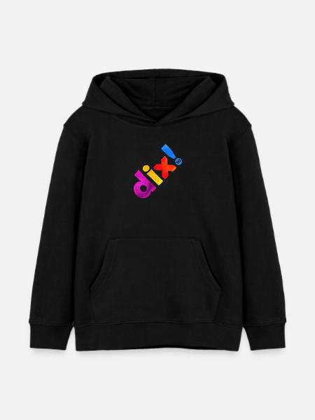DIX 10 ANS 10E ANNIVERSAIRE - Sweat à capuche enfant bio Stanley/Stella - noir