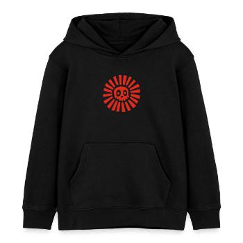 Red Sunny Skull - Kinder Organic Hoodie Mini Cruiser von Stanley/Stella - Schwarz - Vorne - AI Model Kid Male (0cm)