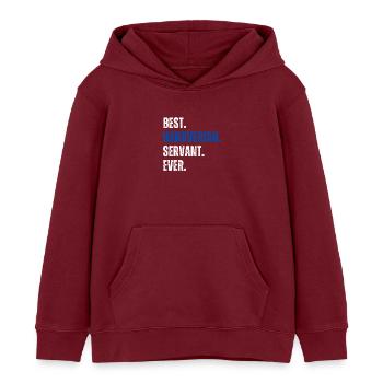 ! Meilleur serviteur hanovrien de tous les temps - Sweat à capuche enfant bio Stanley/Stella - bordeaux - Devant - AI Model Kid Female (0cm)