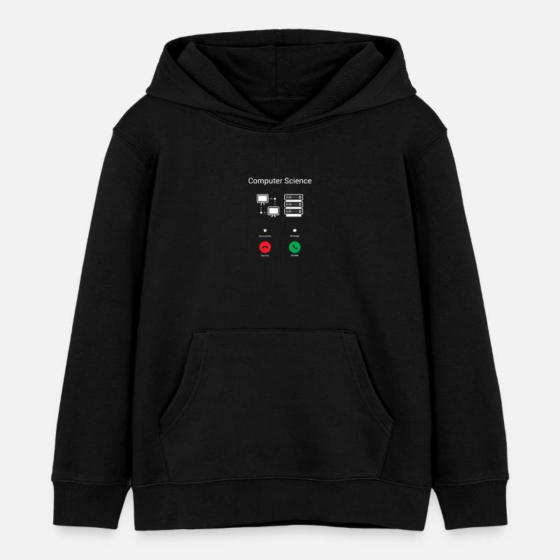 Les appels de PC - Sweat à capuche enfant bio Stanley/Stella - noir