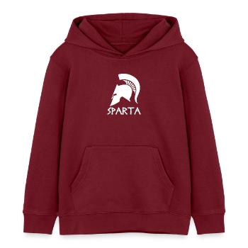 Sparte - Sweat à capuche enfant bio Stanley/Stella - bordeaux - Devant - AI Model Kid Female (0cm)