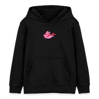 Captain Superschweinchen - Kinder Organic Hoodie Mini Cruiser von Stanley/Stella - Schwarz - Vorne - AI Model Kid Male (0cm)